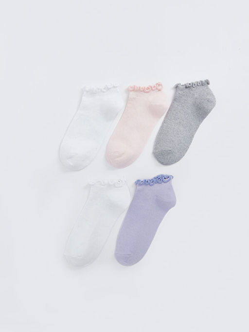 Basic K?z ?ocuk Patik ?orap 5li