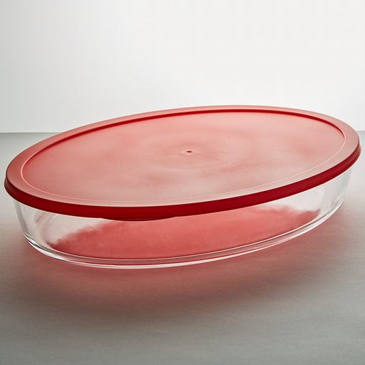 РК-0051/2 Овальная форма для запекания с крышкой 3,5л "Забава"