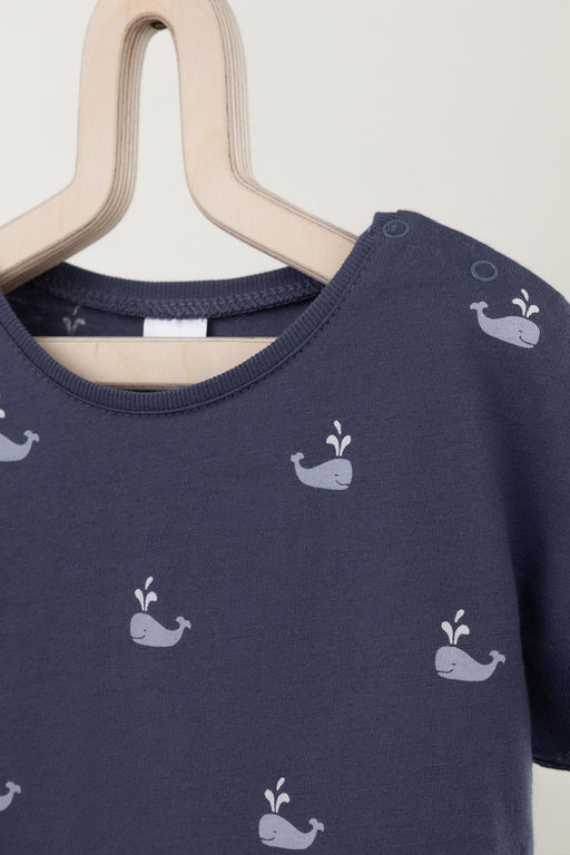 К 6294/стальной,маленькие киты полукомбинезон (песочник) яс