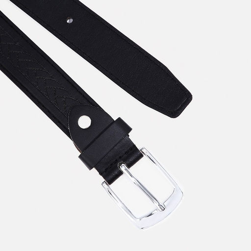 Ремень детский, ширина 2,5 см, винт, пряжка металл, цвет чёрный - Simaland фото 2