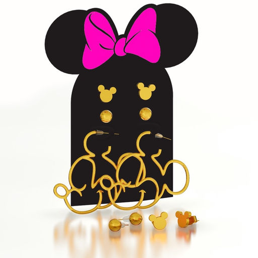 Серьги, набор украшений Минни Маус, золотой - Disney фото 7