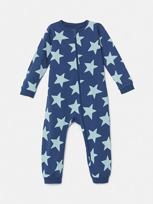 Bisiklet Yaka ?izgili Erkek Bebek Tulum 3l?