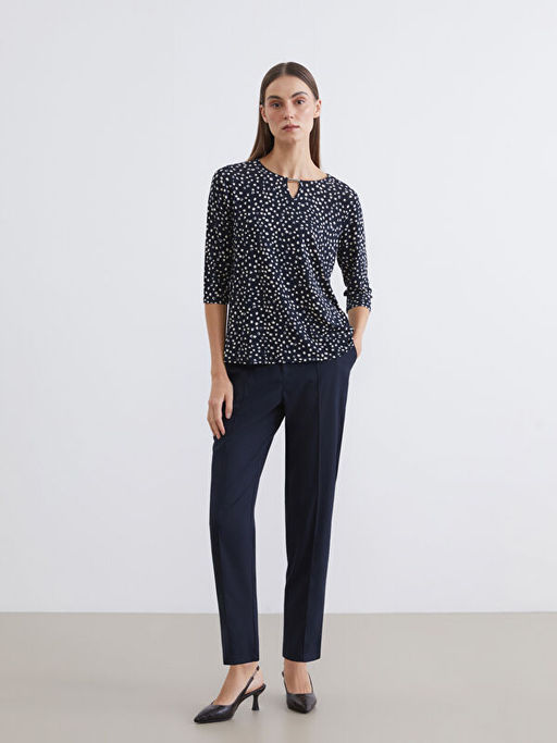 Beli Lastikli Diki? Detayl? Kad?n Pantolon