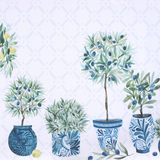 Комплект штор д/кухни с подхватами Этель Olives 145х180см-2 шт., 100% п/э  фото 3