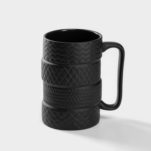 Кружка Шины, 460 мл, керамика, чёрная