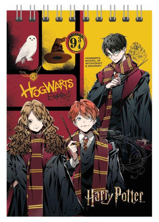 Блокнот А5 "Гарри Поттер-2", 60л, клетка, картон 200 гр/м2, (141*201 мм)