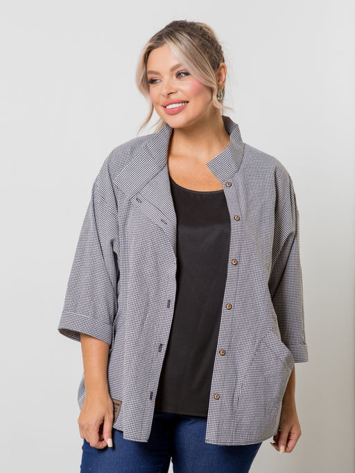 Блузка 1423 серый