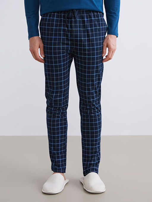 Standart Kal?p Ekose Erkek Pijama Alt