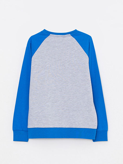 Bisiklet Yaka Spiderman Bask?l? Uzun Kollu Erkek ?ocuk Ti??rt - Waikiki фото 2