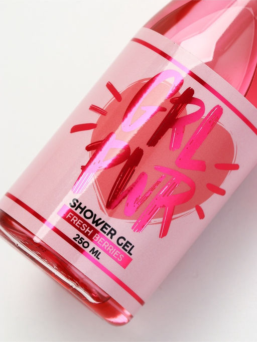 Подарочный набор GRL Power, гель для душа и бокал для шампанского, Чистое Счастье