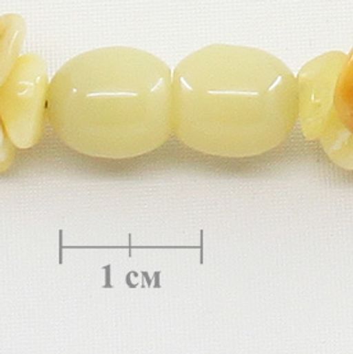 Бусы янтарь mix круглый имитация 14мм, средние 60см *
