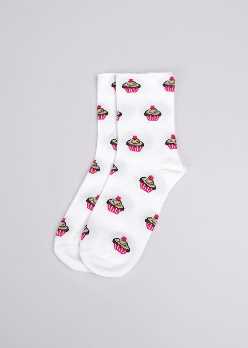 CLE Носки жен.Д5525 8 марта хл+эл белый - Clever wear фото 3