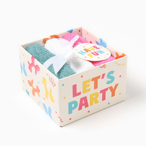 Набор махровых полотенец Воздушный шарик 30х30 см - 3 шт, хлопок 340гр/м2 - Этель фото 6