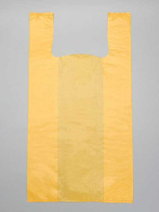 Цена за 100 шт. Пакет-майка ПНД жёлтая 30+16х55/20 мкм