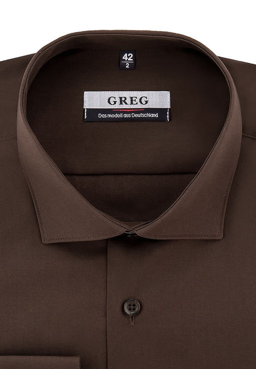 Сорочка мужская длинный рукав GREG 540/119/BR_V  фото 2