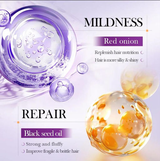 Шампунь с маслом лука и черных семян против перхоти 500мл