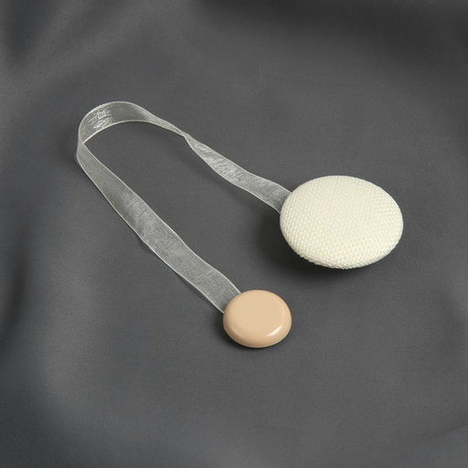 Цена за 2 шт. Подхват для штор Круг, d = 5 см, цвет молочный - Арт узор фото 2