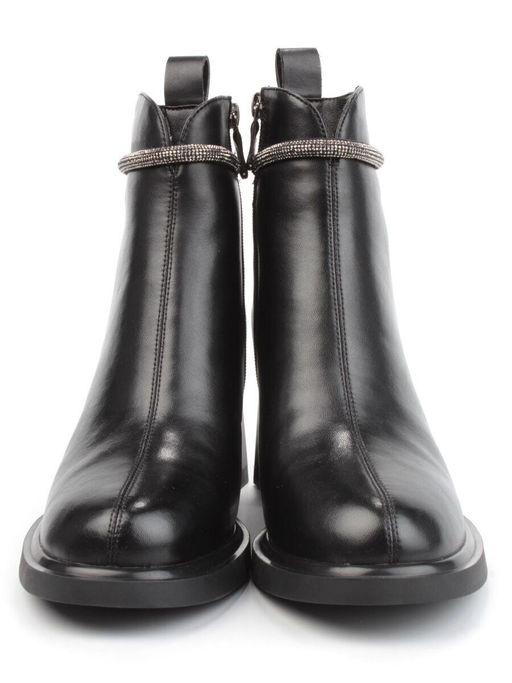 04-M3-840 BLACK Ботильоны зимние женские (натуральная кожа, натуральный мех)
