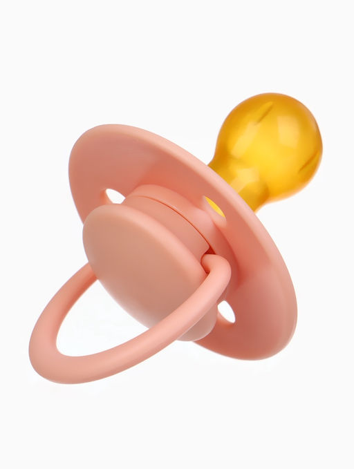 Соски-пустышки, от 6 мес., латекс, классические, в контейнере, набор из 2 шт., нюд/персиковый, M&B