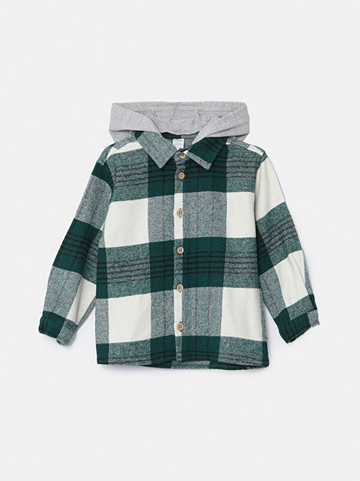 Kap??onlu Ekose Erkek ?ocuk Oduncu G?mlek