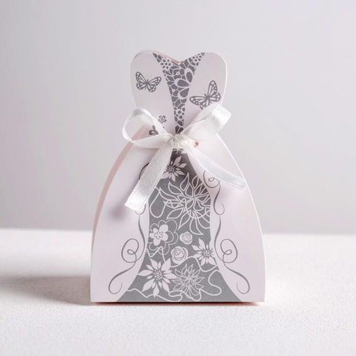 Цена за 5 шт. Бонбоньерка свадебная Платье невесты, 6.6 9.6 см - Дарите счастье фото 3