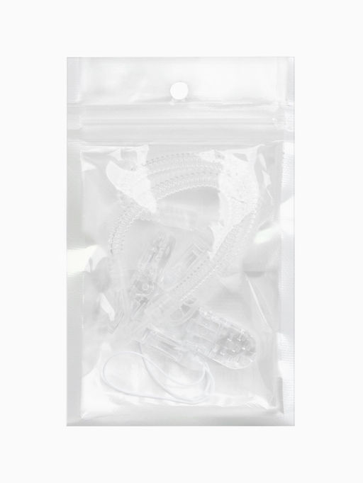 Держатель для соски - пустышки, пружинка, 2 шт., прозрачный, Крошка Я