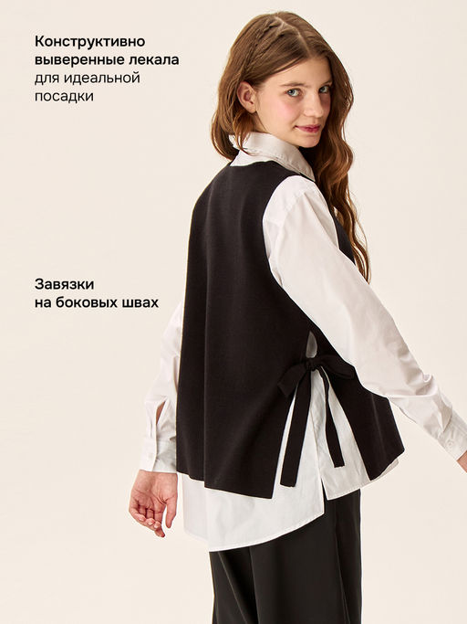 Жилет 9ш73626 черный - Nikastyle фото 8