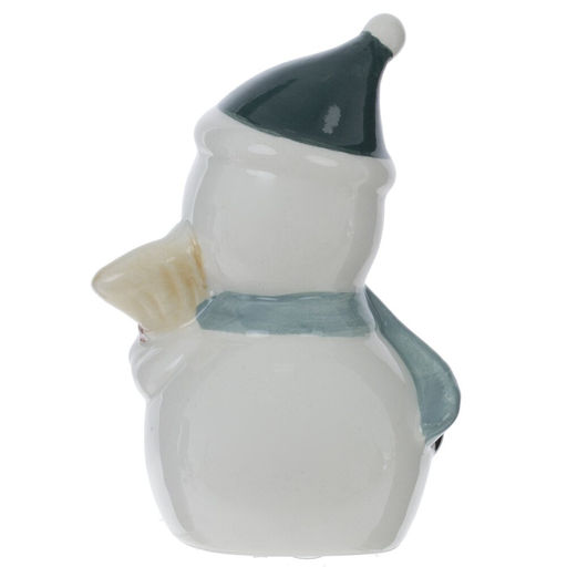 Фигурка декоративная "Снеговик" с подсветкой (LR44x2), L8 W6,5 H12 см