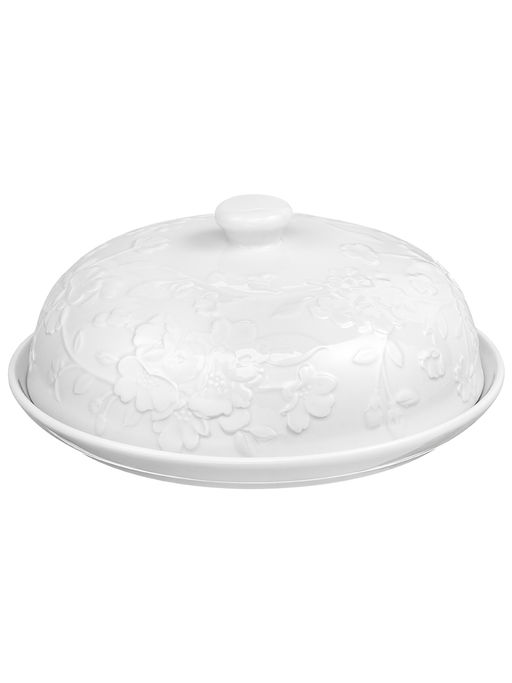 Блинница 22,5*22,5*9,5 см "Цветущая сакура" фарфор