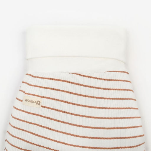 Ползунки-штанишки Крошка Я, BASIC LINE, рост 80-86 см, полоска бежевая  фото 6