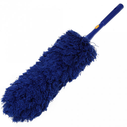 "Neco" Щетка для пыли 59х11х11см, гибкая, насадка микрофибра "пуховая" 35х11см, съемная пластмассовая ручка 24,5см, съемная раздвижная рукоятка, алюминиевая, облегченная 61-108см д1,8см, общий вес 340гр (Китай)