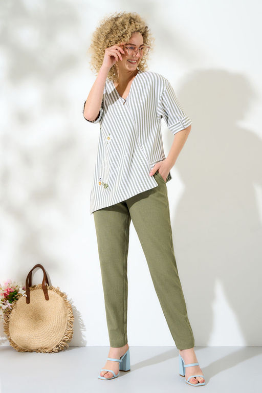 Костюм Euro Moda 417-Р хаки