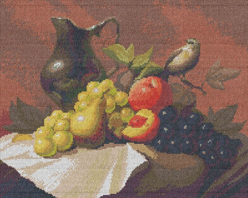 Набор для вышивания мулине НИТЕКС арт.0022 Натюрморт с кувшином 40х32 см