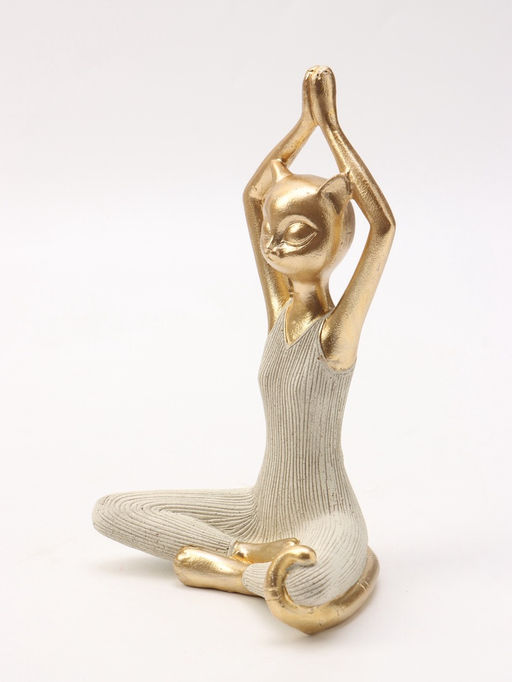 Фигура интрьерная «Кошка - йогиня», 13×9.5×20.3 см