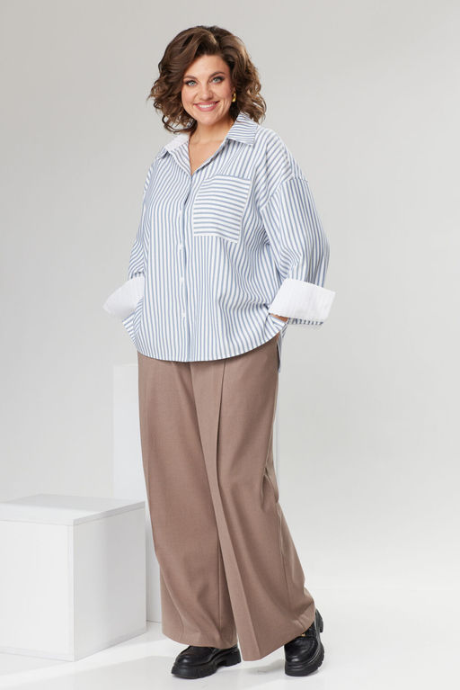 Костюм Romanovich Style 2-2726 голубой/бежевый фото 4