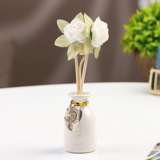 Набор подарочный с диффузором «Ваза с цветком» сандал, «Богатство Аромата»