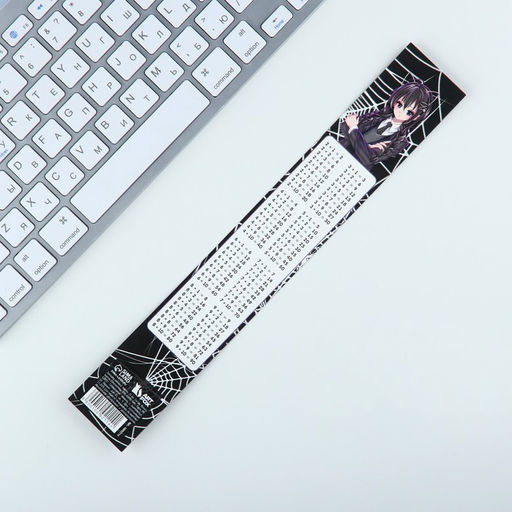 Цена за 10 шт. Линейка-закладка, картон, 25 см Венсдей - Artfox фото 2