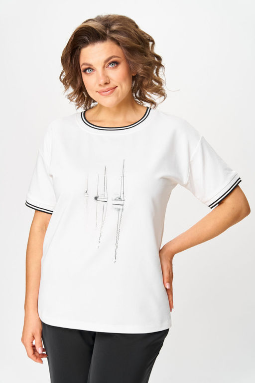 Футболка Rumoda 2263 молочный  фото 10