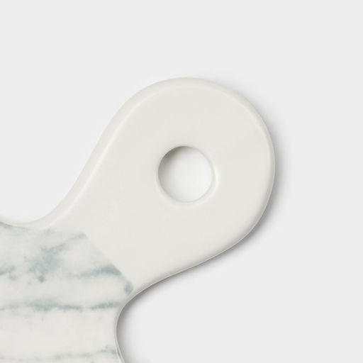 Блюдо Magistro Real Marble, 25×14 см, фарфор, белое