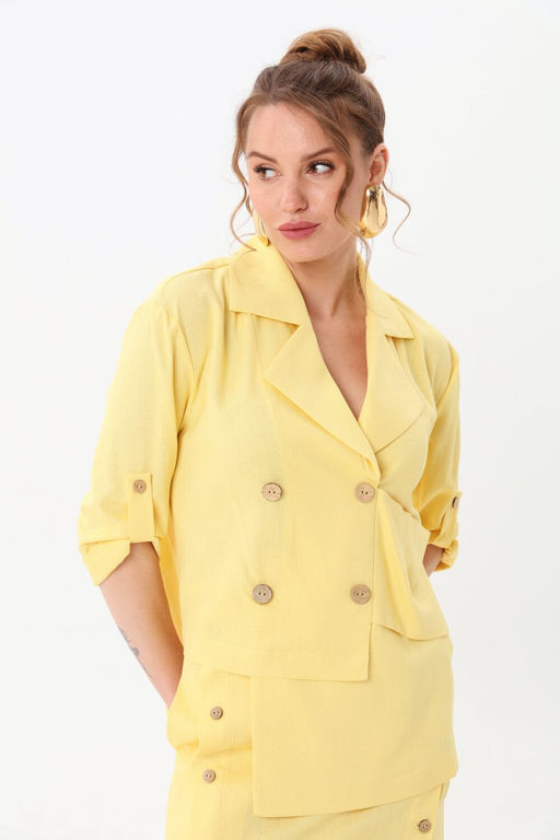 Костюм NIKVA н972-3 лимонный фото 3
