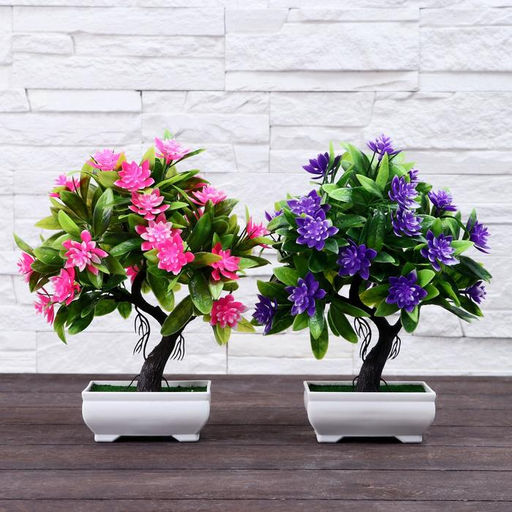 Бонсай в горшке «Волнистые цветы», 10×24 см, МИКС