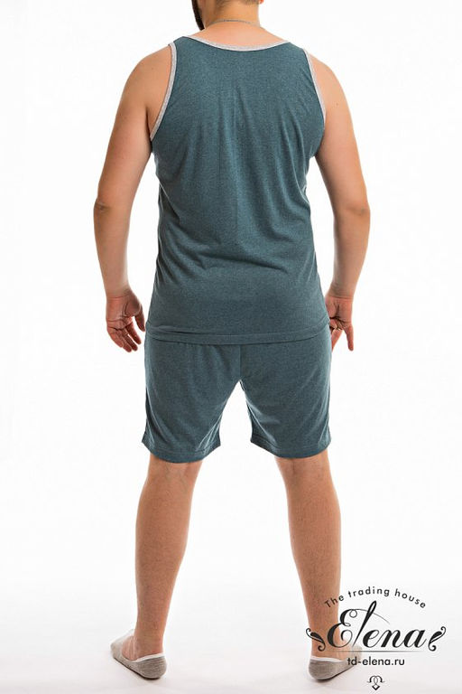 Костюм (майка+шорты) М122033Па Зеленый