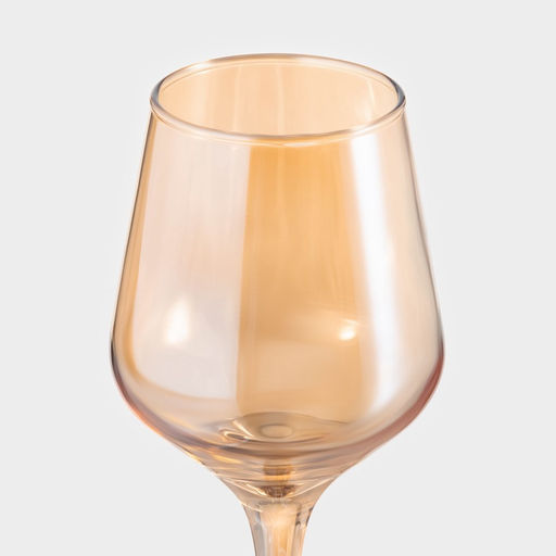 Бокал для вина «Кьянти», 400 мл, 8.5×22 см, стекло, золотистый