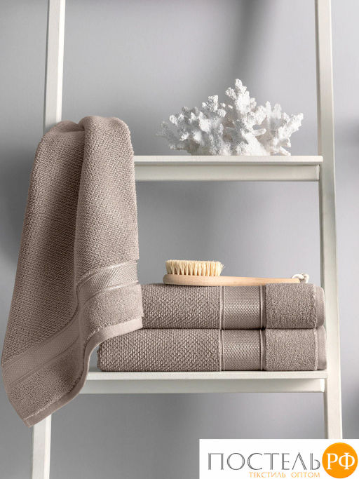 PRIME PRIVE ОТИЛИЯ кофе Полотенце, 50x100, 100% хлопок, 1 пр., 500 гр/м2  фото 3
