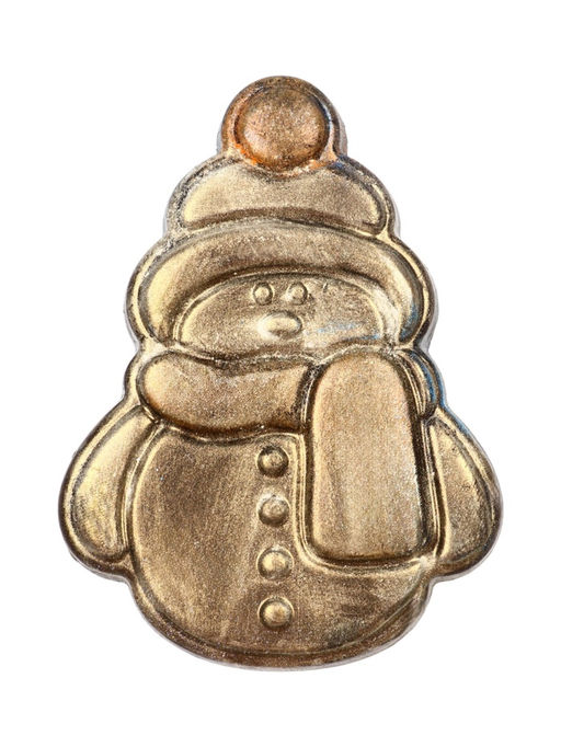 Шоколадная фигурка Снеговик пряничный, кондитерская глазурь, 115 г