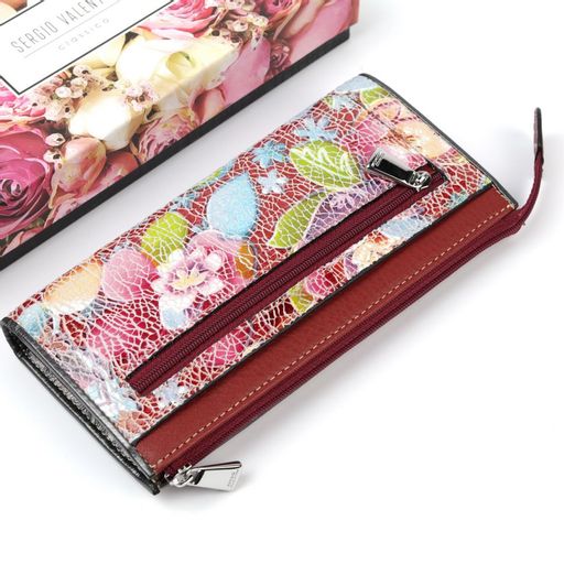 Женский кожаный кошелек на молнии Sergio Valentini СВ 8113-016  фото 3