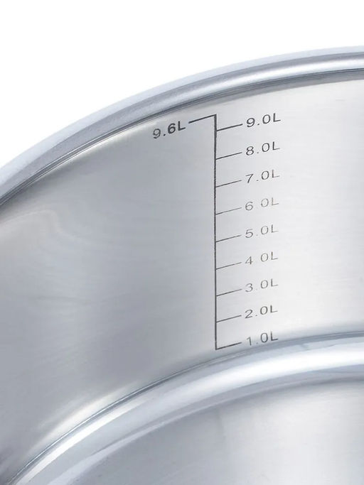 1364 GIPFEL Кастрюля SIGNO 26x20см/10 л со стеклянной крышкой, с индукционным капсульным дном. Материал: нерж сталь 18/10. Толщина: 0,8мм