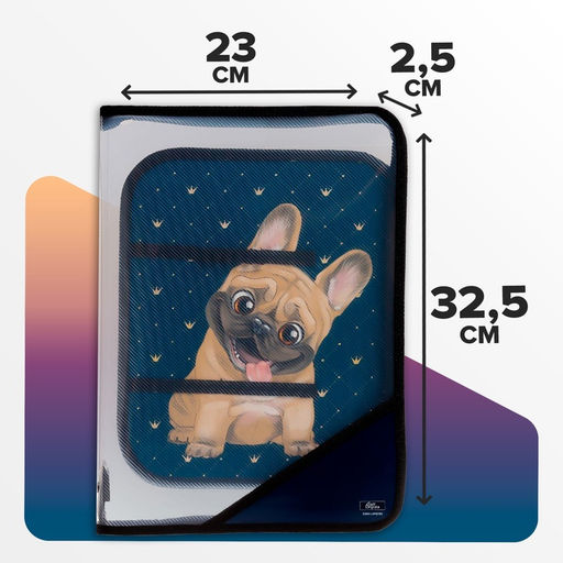 Папка для труда, А4, пластиковая, 23×32.5×2.5 см «Бульдожка»