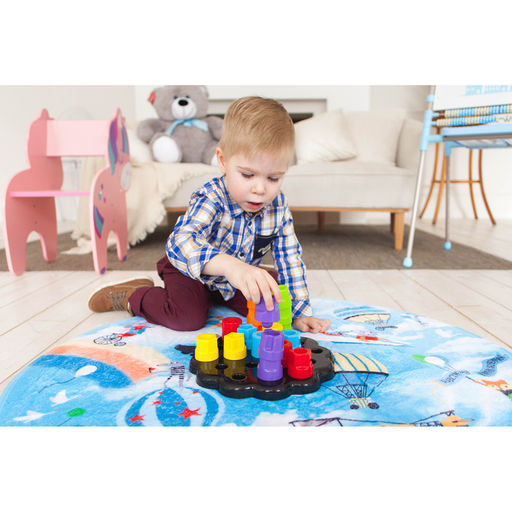 Развивающая игрушка Пирамидка-мозаика, сортер, цвета, по методике Монтессори - Iq-zabiaka фото 12