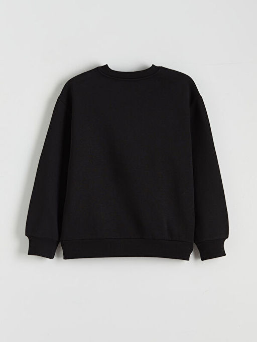 Wednesday Bask?l? K?z ?ocuk Kal?n Sweatshirt